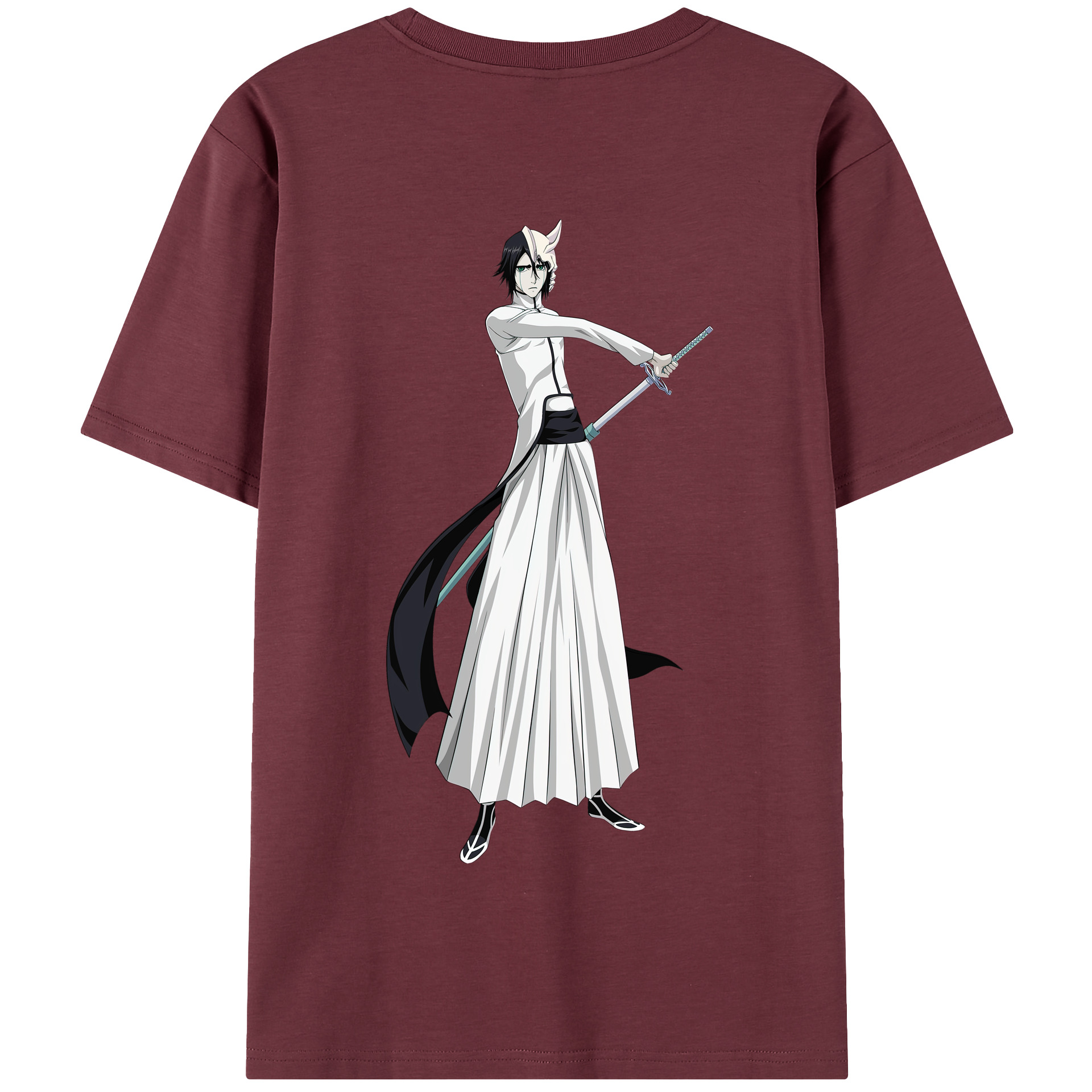 （画像用） ブリーチ ウルキオラ·シファー BLEACH Ulquiorra cifer 綿100％半袖Tシャツ（背面プリント）
